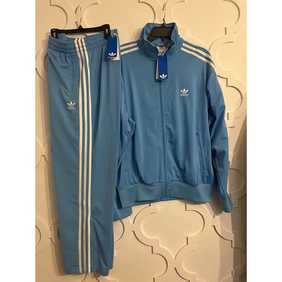 NEW ADIDAS FIREBIRD IR9909 Tracksuit Adicolor Small Semi Blue Burst / UNC - Picture 5 of 7